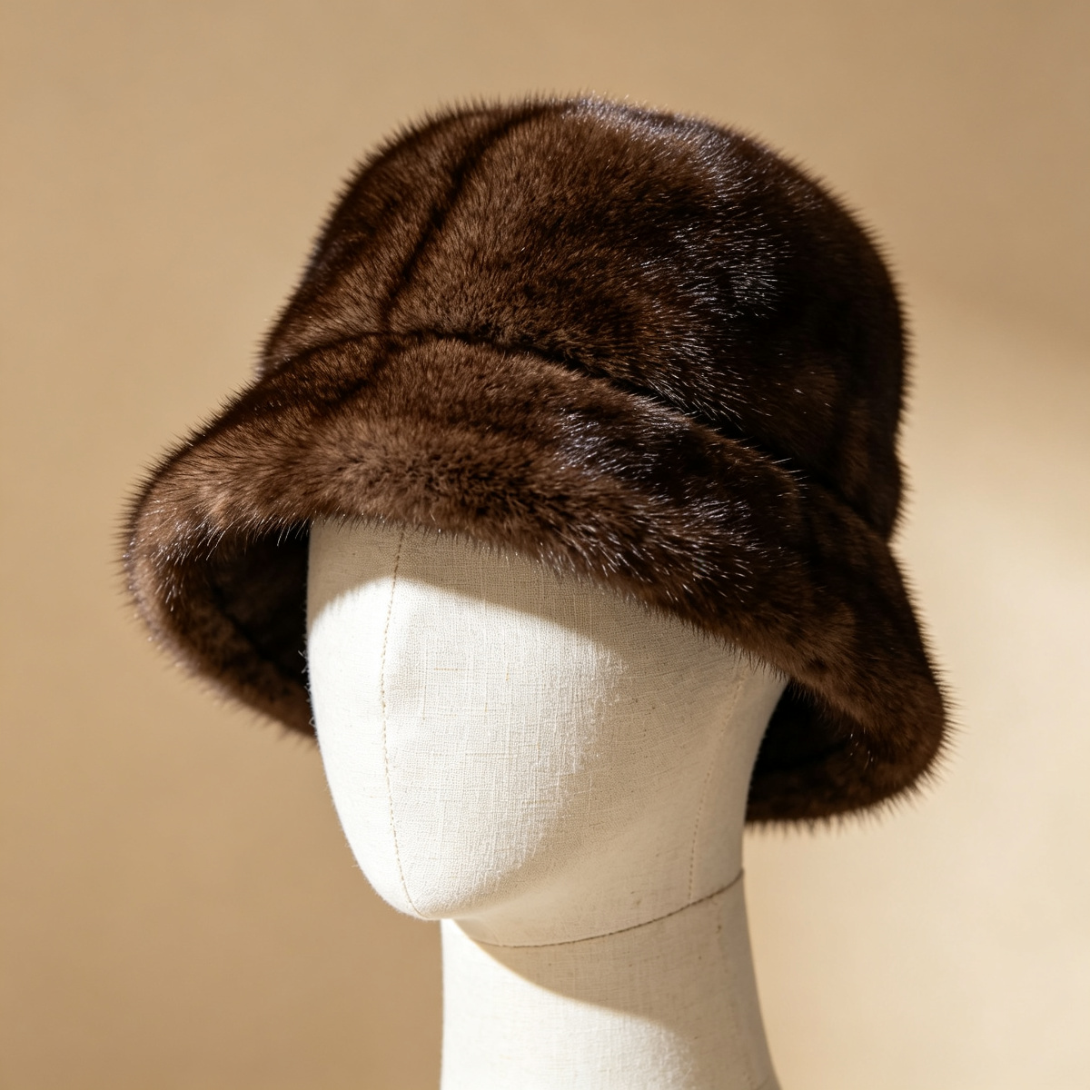 Mink Fur Bucket Hat