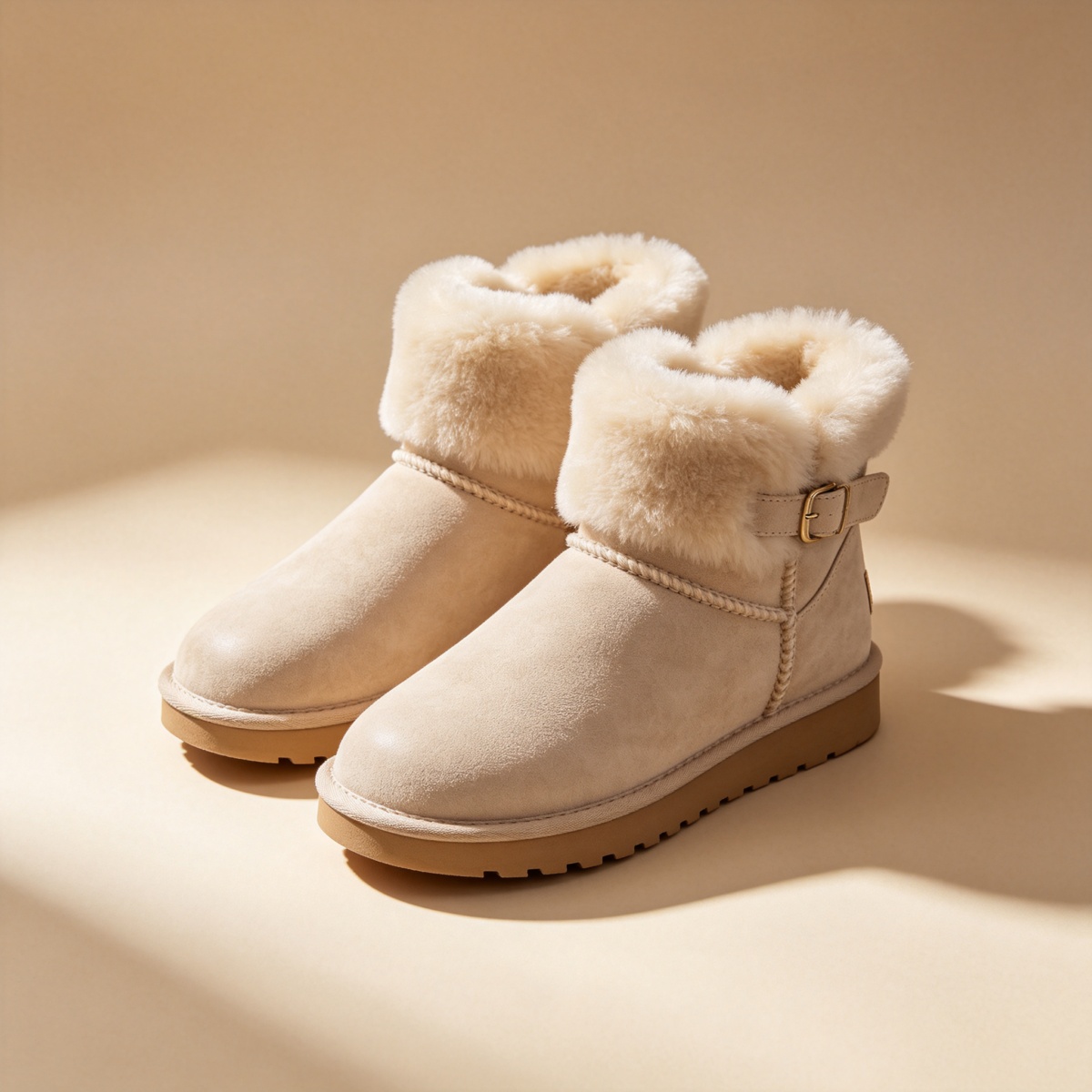 Shearling Mini Boots