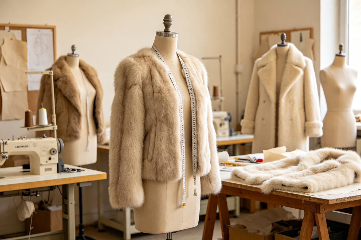Fur garment sample development workshop